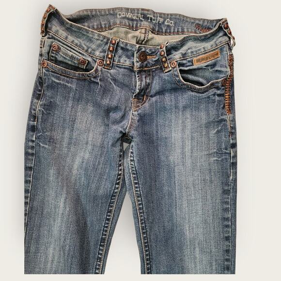 Cowgirl Tuff Co. Jeans Women's Sz 30x32 Copper Gypsy Bootcut Embroidered - Picture 5 of 10